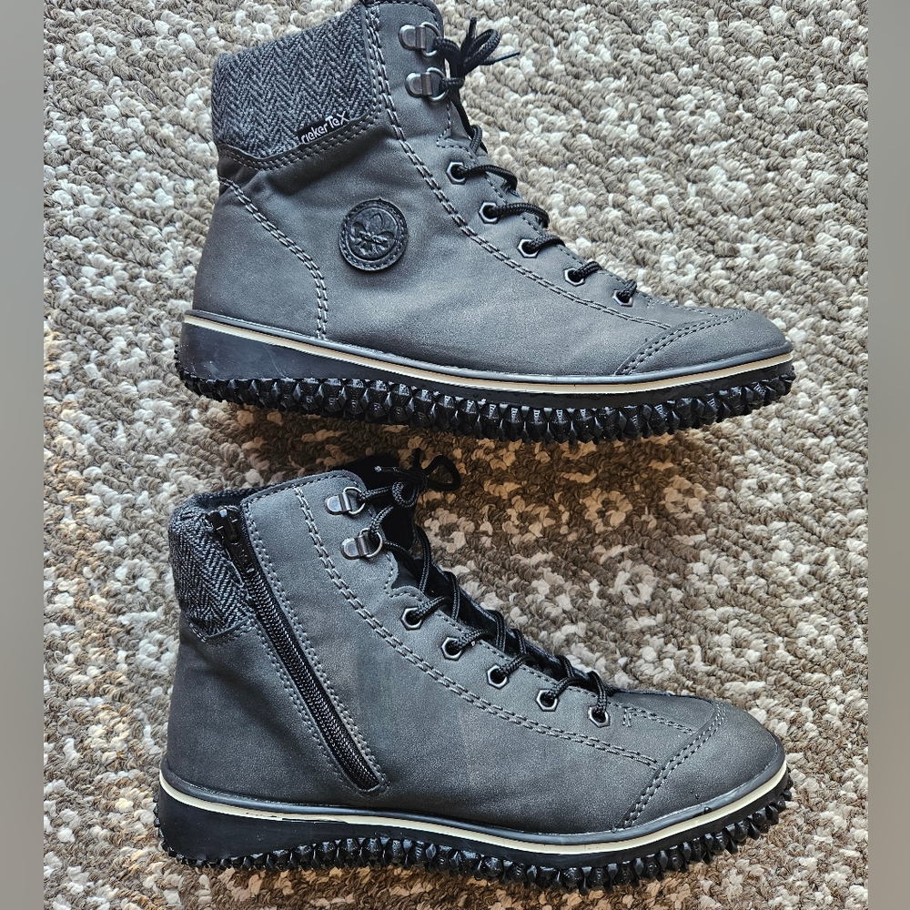 Rieker Warm Lined Ankle Boots Sz 40